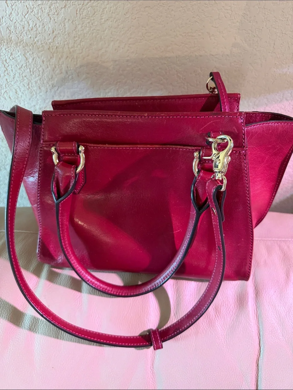 Brahmin Mini Priscilla Fuchsia Topsail